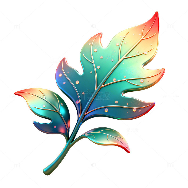 炫彩枫叶艺术图案设计素材