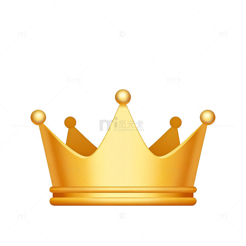 金色皇冠图标设计素材