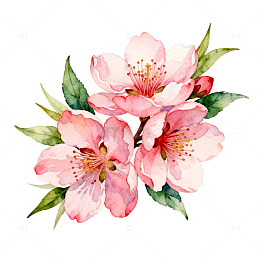 水彩花卉插画装饰画
