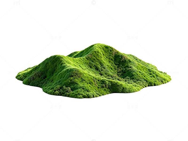 绿丘风景三维模型