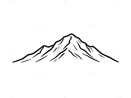 简约山脉线条图标