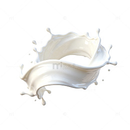 八边形框牛奶飞溅设计元素