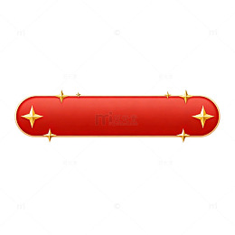红色星星装饰按钮图标