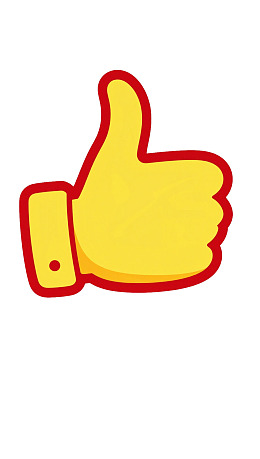 黄色大拇指点赞图标图片