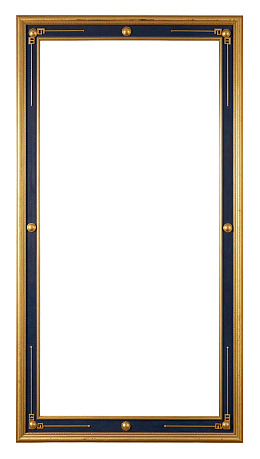 金色边框蓝色装饰画框