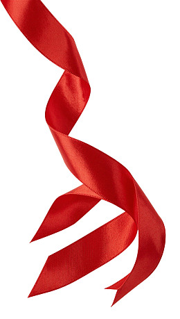 红色丝带飘逸曲线图片