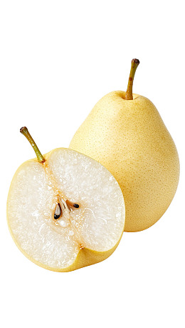 新鲜切开的梨子图片