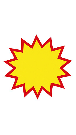 黄色爆炸星形图案图片