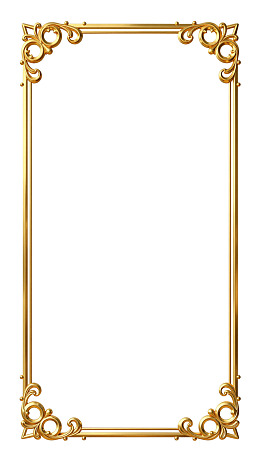 金色华丽装饰边框图片