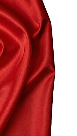 红色丝绸布料褶皱特写