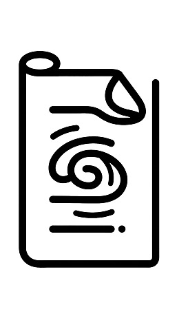 纸张上的漩涡图案图标