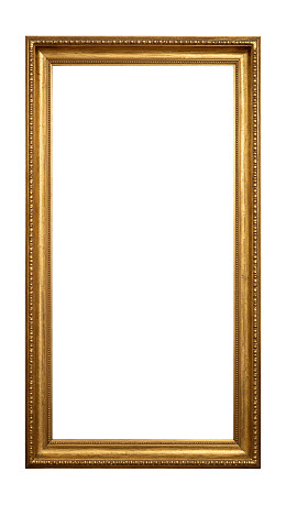 金色复古画框空置展示