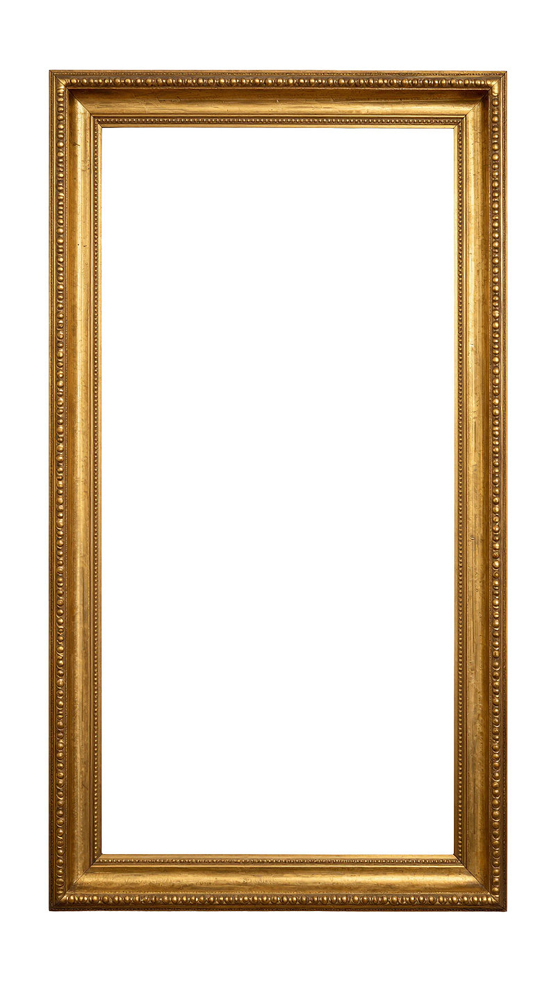 金色复古画框空置展示