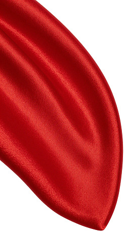 红色丝滑面料特写图片