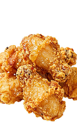 金黄酥脆炸鸡块图片