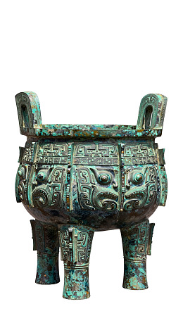 古代青铜鼎精美纹饰与三足设计