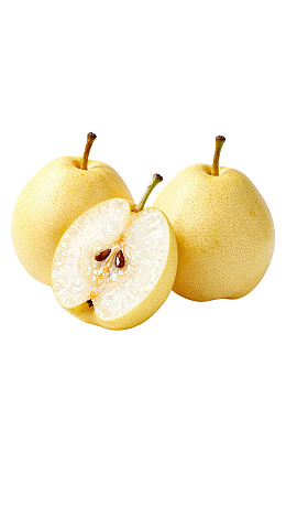 新鲜梨子切片展示图片