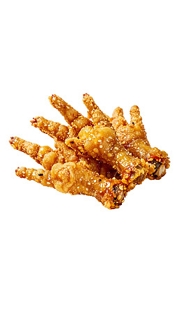 金黄酥脆的炸鸡爪图片