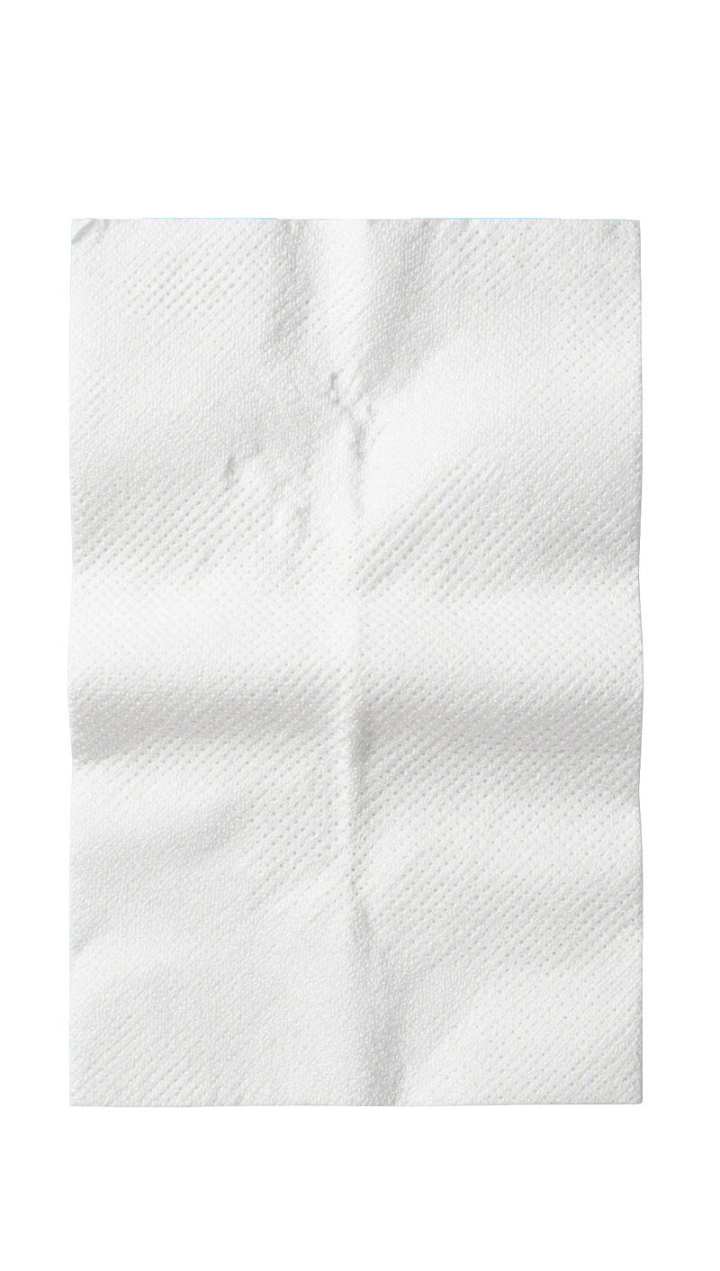 白色褶皱纸巾特写图片