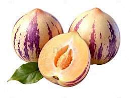 新鲜人参果特写水果摄影