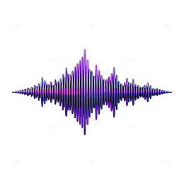 彩色声波图样设计元素