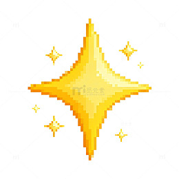 像素星光闪耀图案