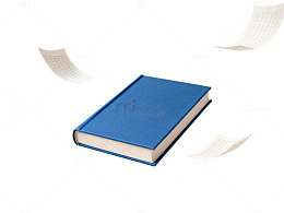 蓝色书本飞舞背景图