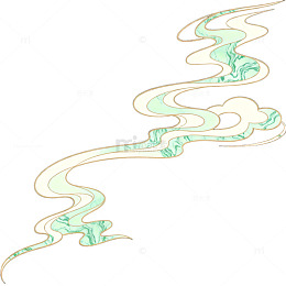 水墨风龙纹图案抽象艺术插画