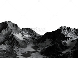 黑白山脉地形图