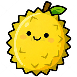 可爱卡通柠檬形象插画