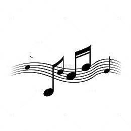 简约音符音乐主题图案