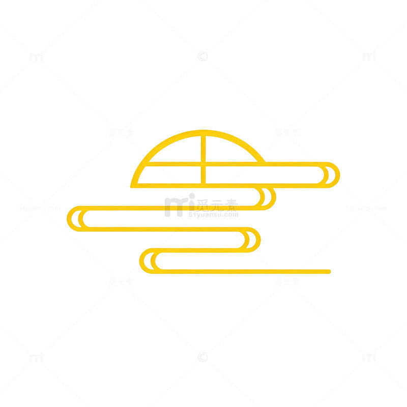 简约UFO飞行图标设计素材