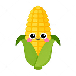 卡通玉米形象设计素材