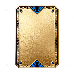 金色古典花纹牌匾设计素材
