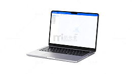 简约风格笔记本电脑素材