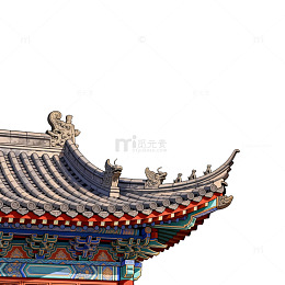 古典中式建筑屋檐细节