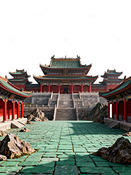 古建筑宫殿风光