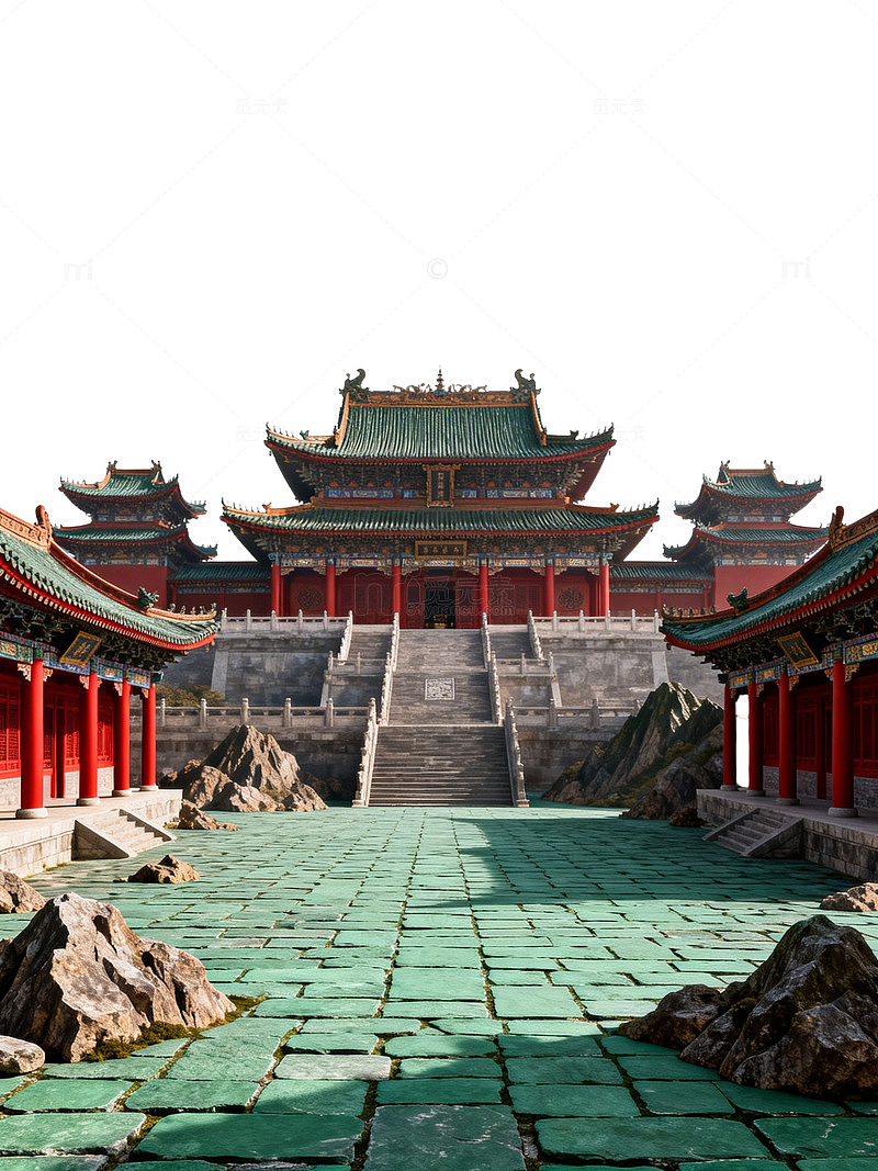 古建筑宫殿风光
