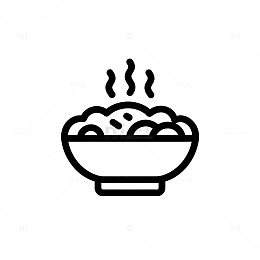 简约热食图标矢量素材