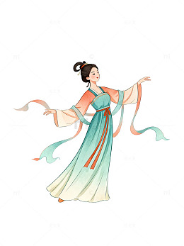古风美女插画素材