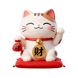 招财猫卡通装饰素材