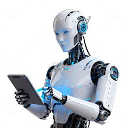 未来感机器人科技插画