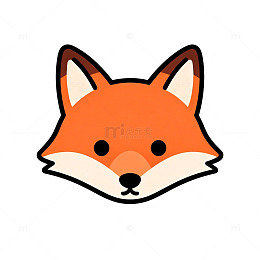 卡通狐狸头像设计素材