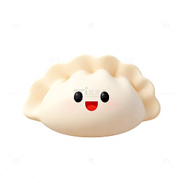 可爱饺子卡通形象贴纸