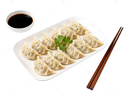 中式美食饺子餐盘展示图