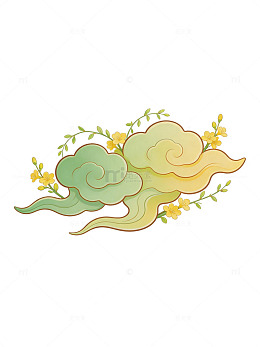 古典祥云花卉图案99