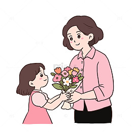 母亲节节日送花免抠元素