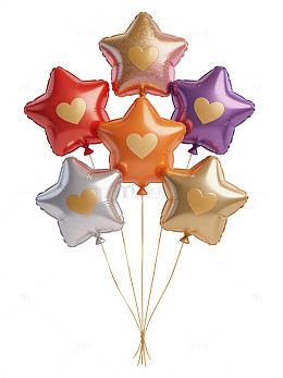 彩色心形气球37