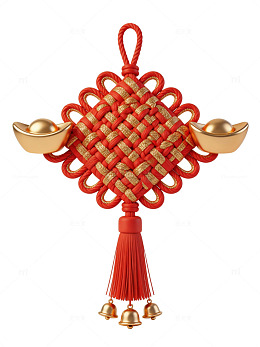 红金编织中国结02