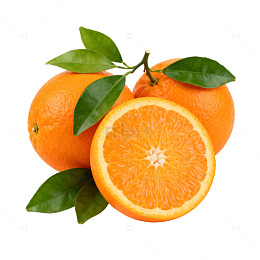 新鲜橙子特写片